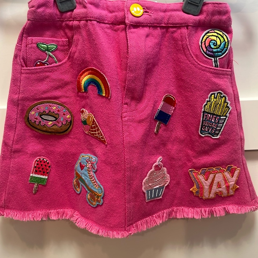 NWT Lola and the Boys patch skirt